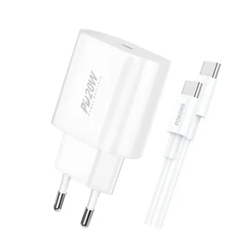 FONENG EU39 20W PD Charger Adapter With Type-C Cable